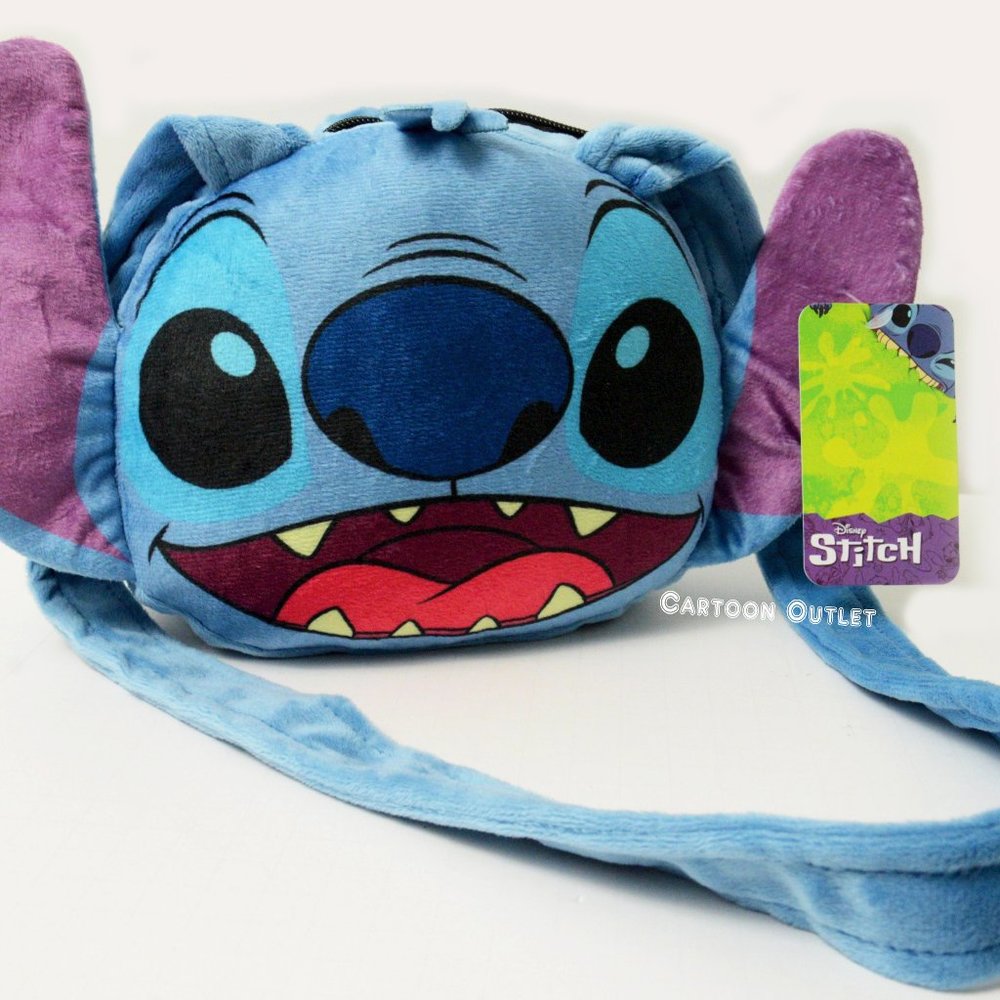Disney Stitch Shoulder bag plush purse Head Lilo & Stitch Girls Birthday Gift